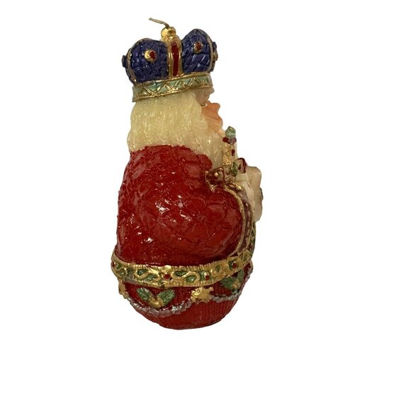 Santa Candle Christmas Holiday Russian Priest Vintage Twos Company 7.5" x 5" - Picture 6 of 7